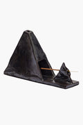 PYRAMID INCENSE HOLDER | MOLASSES GLAZE