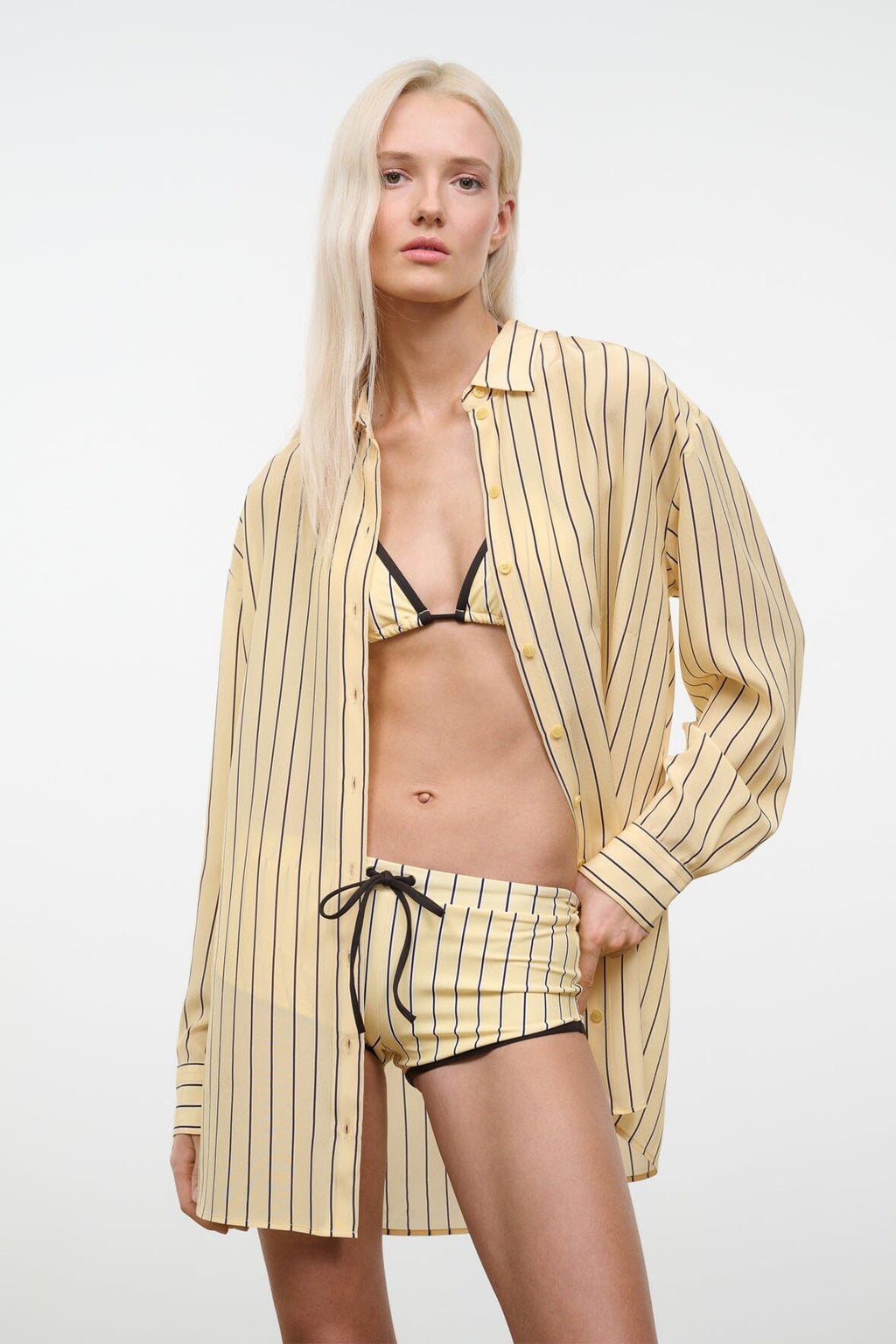 NOLAN SILK SHIRT | MONDAY STRIPE
