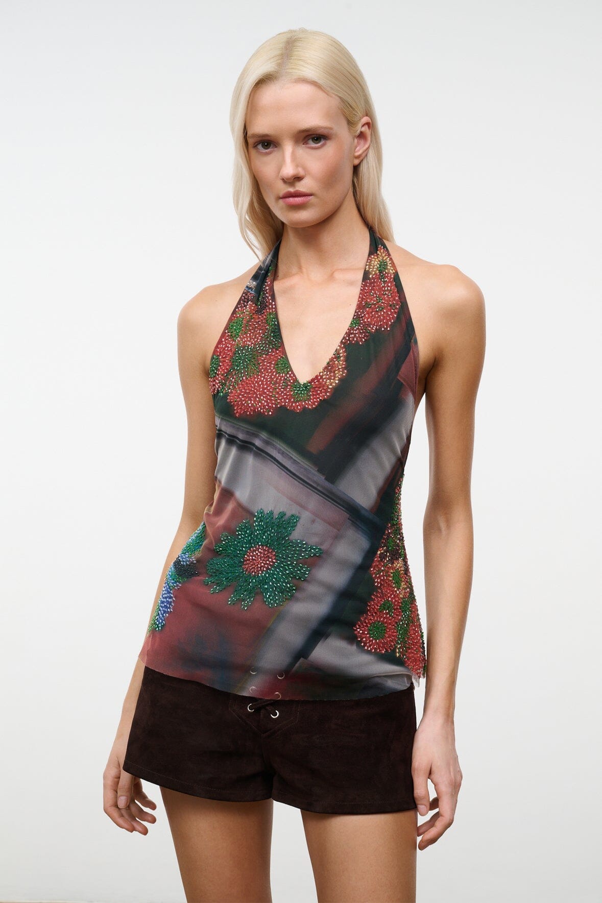 FELICE TOP | BEADED SUPERBLOOM SCARF