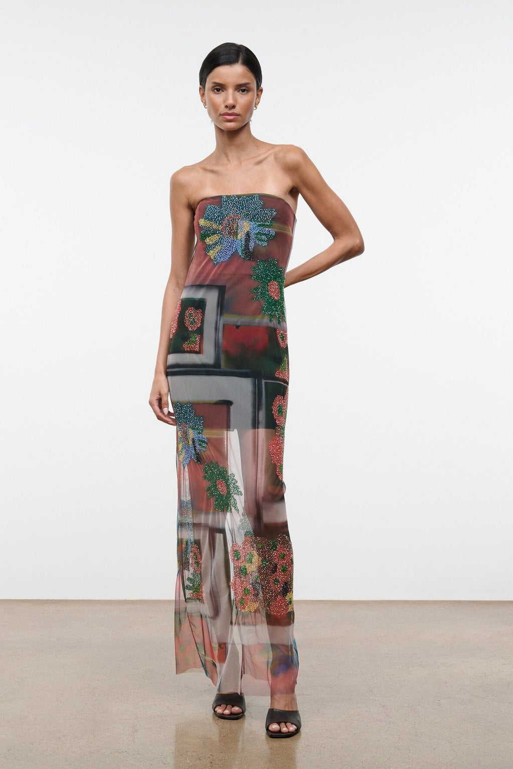 LILIANA DRESS | BEADED SUPERBLOOM SCARF
