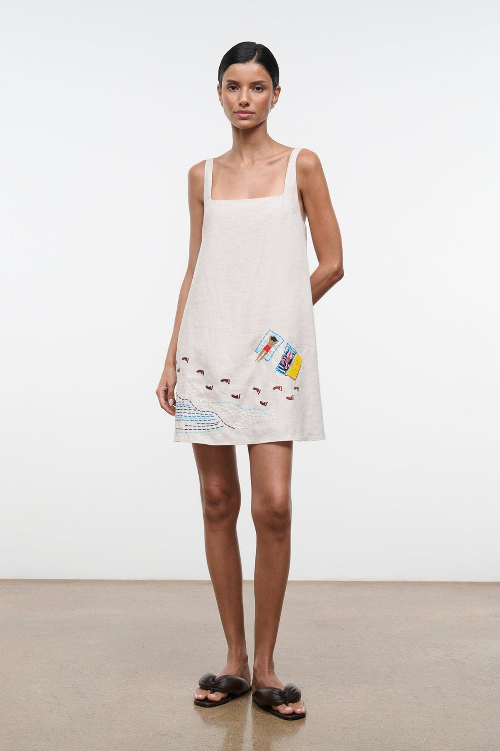 BRIO LINEN DRESS | NATURAL
