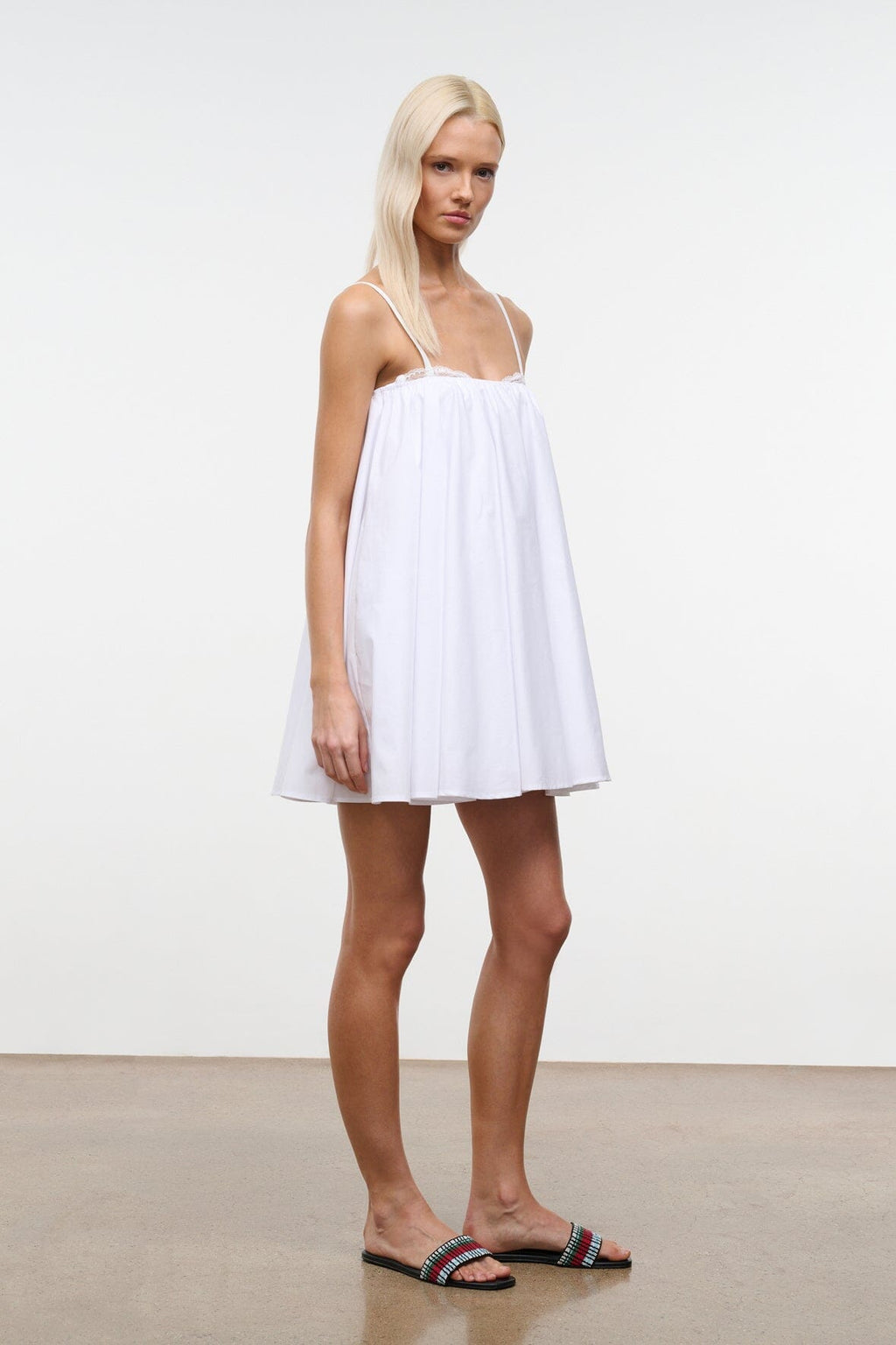 CECILY MINI DRESS | WHITE