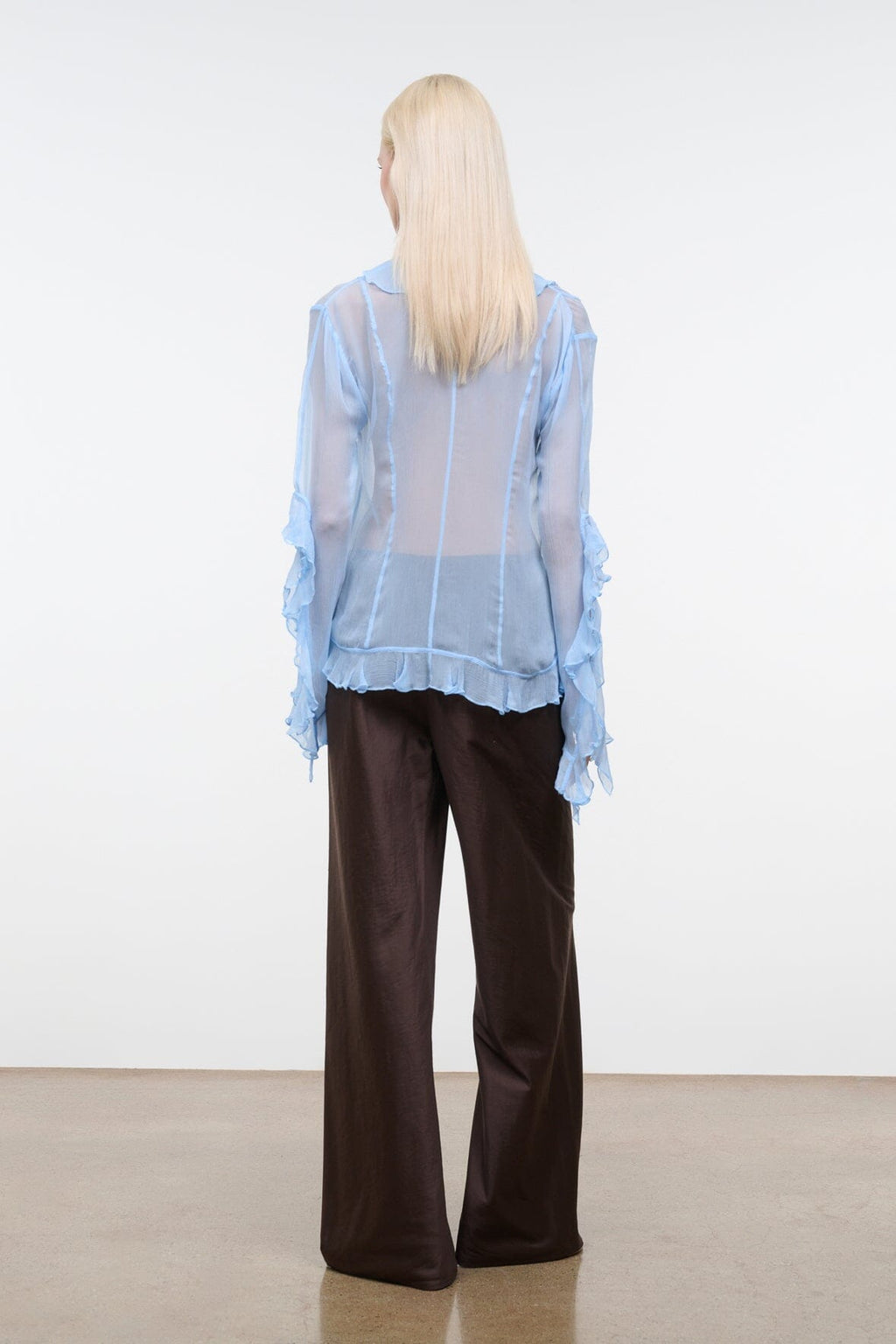 STROLL SILK DUPIONI PANT | EARTH