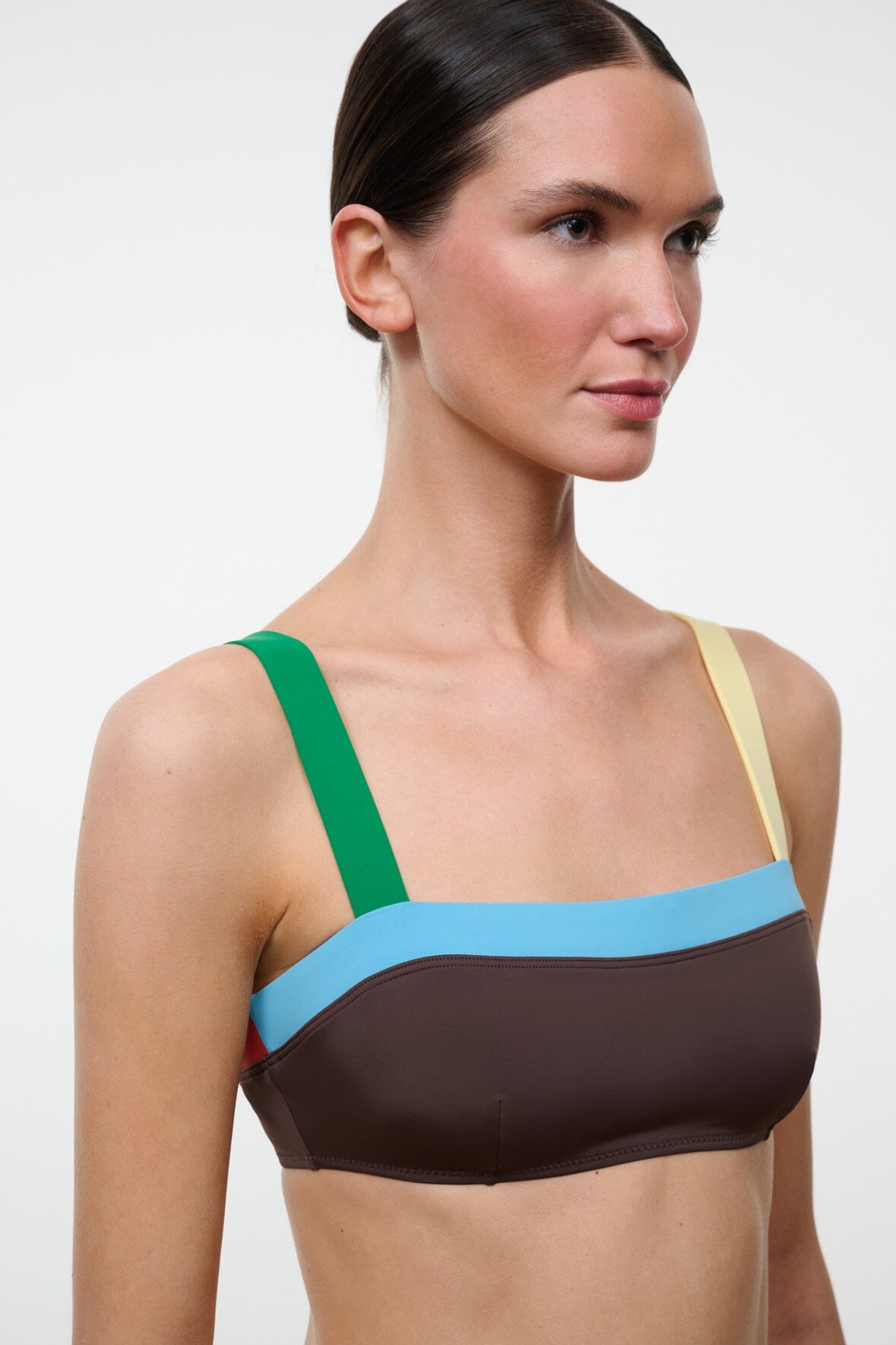 LIV BIKINI TOP | DARK CHOCOLATE MULTI