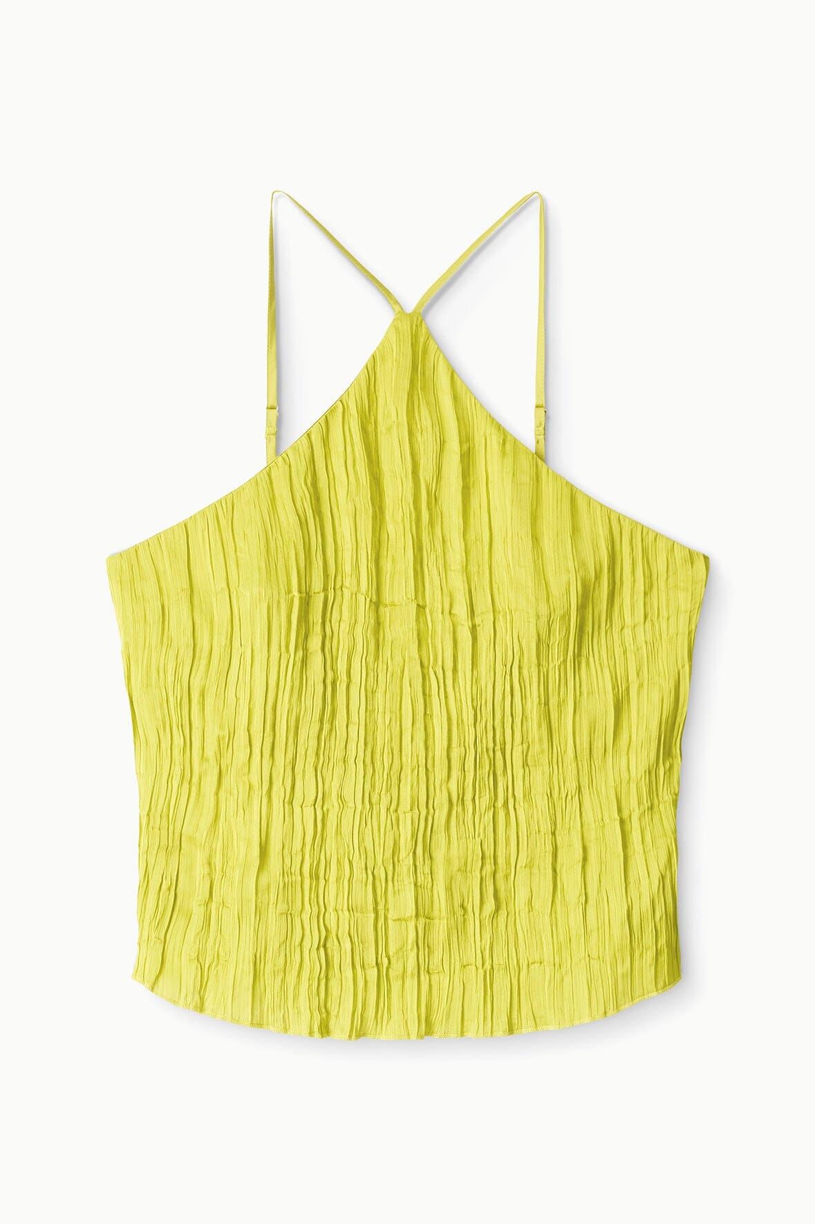 AKARI TOP | CHARTREUSE PLISSE