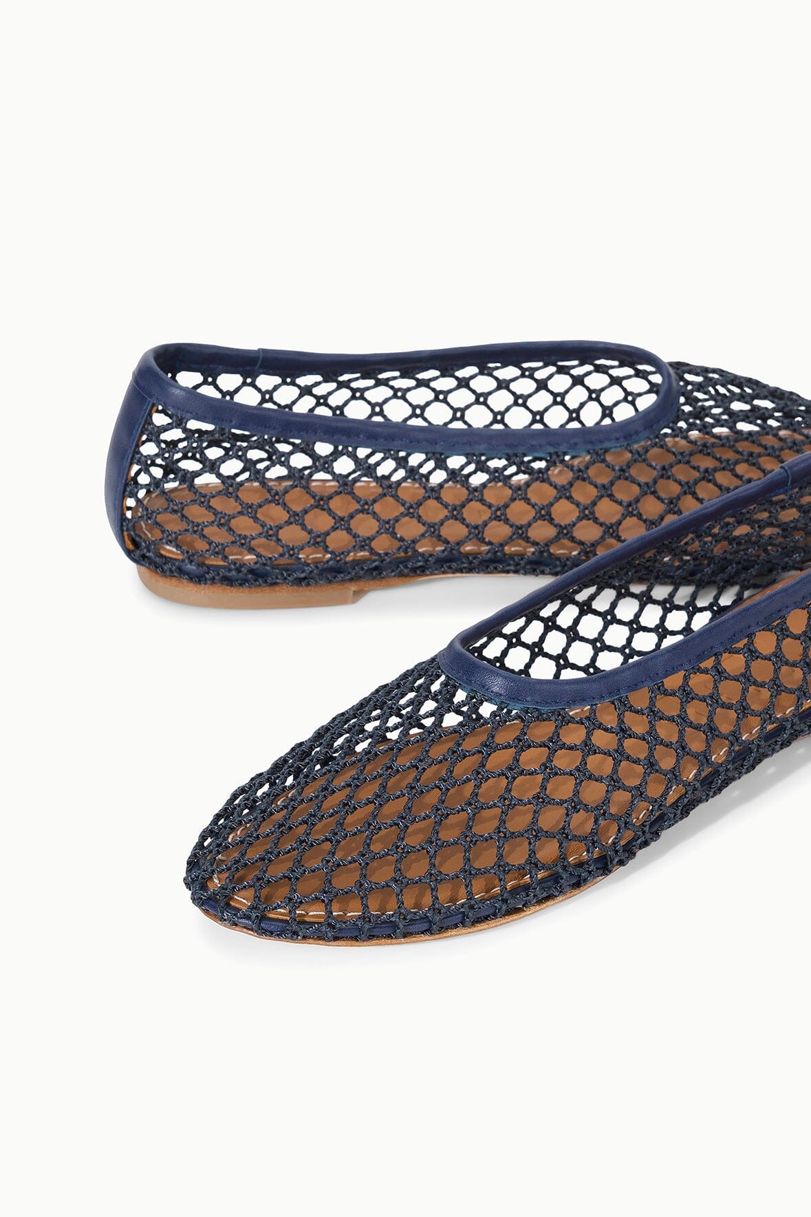 ALBA BALLET FLAT | NAVY NETTING