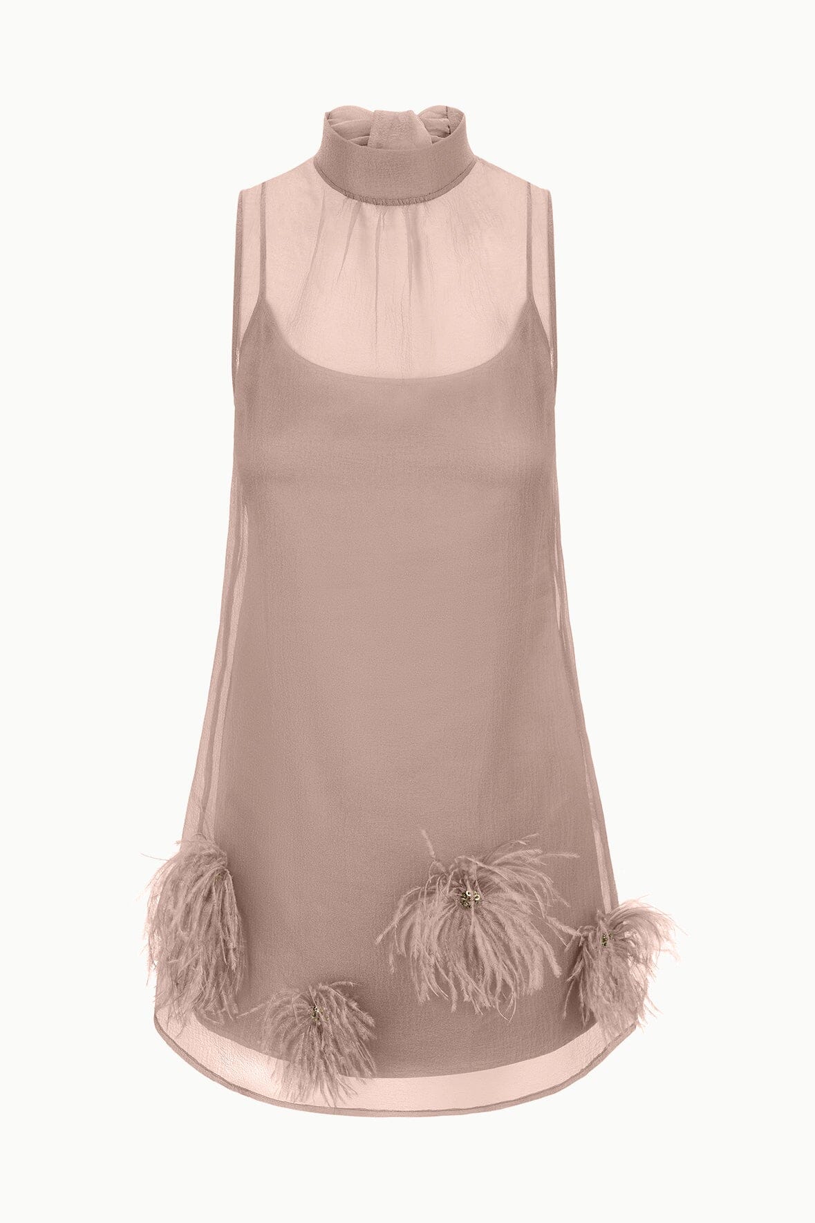 ALBEE MINI DRESS | TRUFFLE