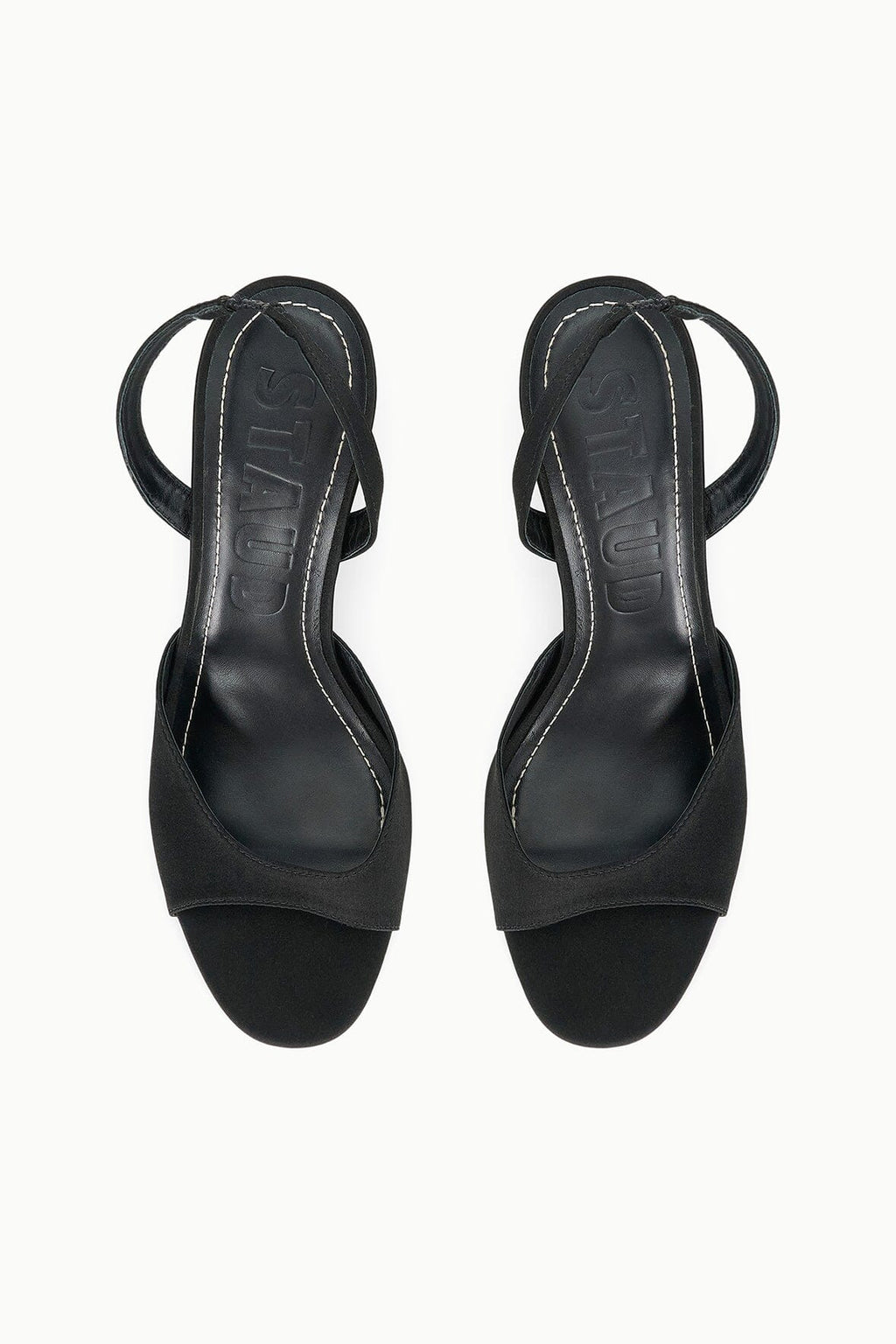 BRIGITTE HEEL | BLACK SATIN