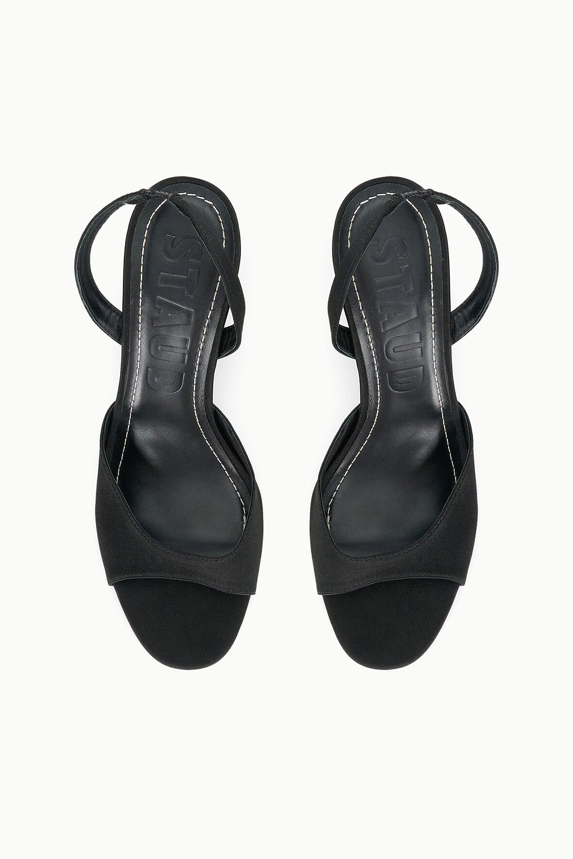 BRIGITTE HEEL | BLACK SATIN
