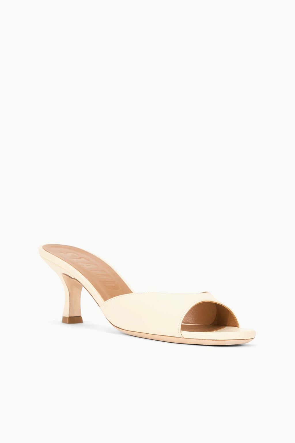 BRIGITTE LEATHER MULE | CREAM