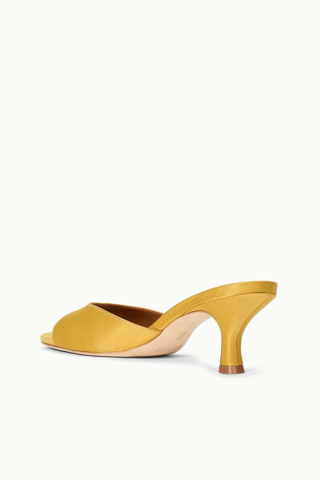BRIGITTE SATIN MULE | GOLDENROD