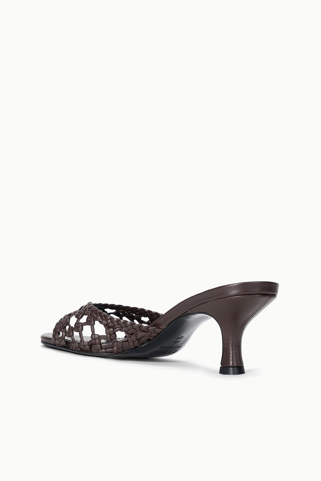 BRIGITTE LEATHER MULE | ESPRESSO KNOTTED