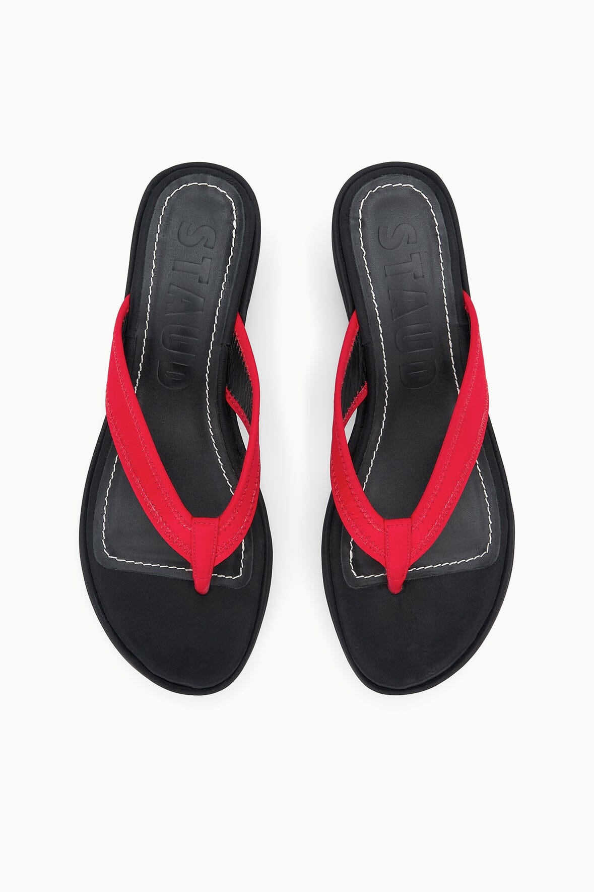 REMY THONG WEDGE | BLACK RED