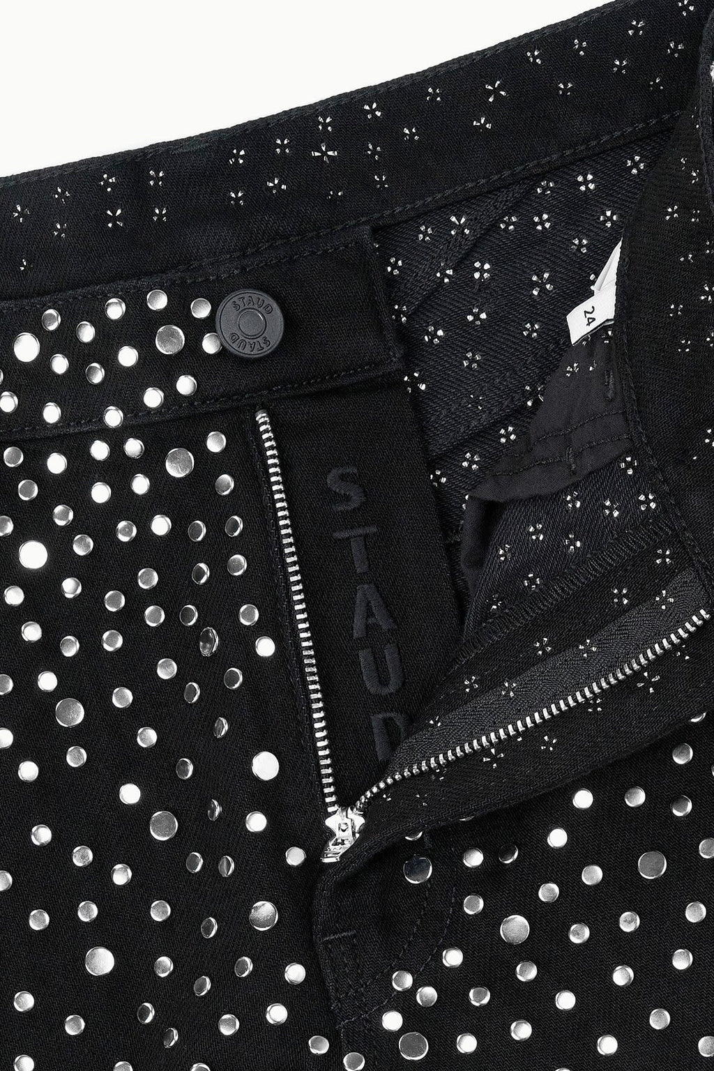 GUS STUDDED RELAXED JEAN | BLACK
