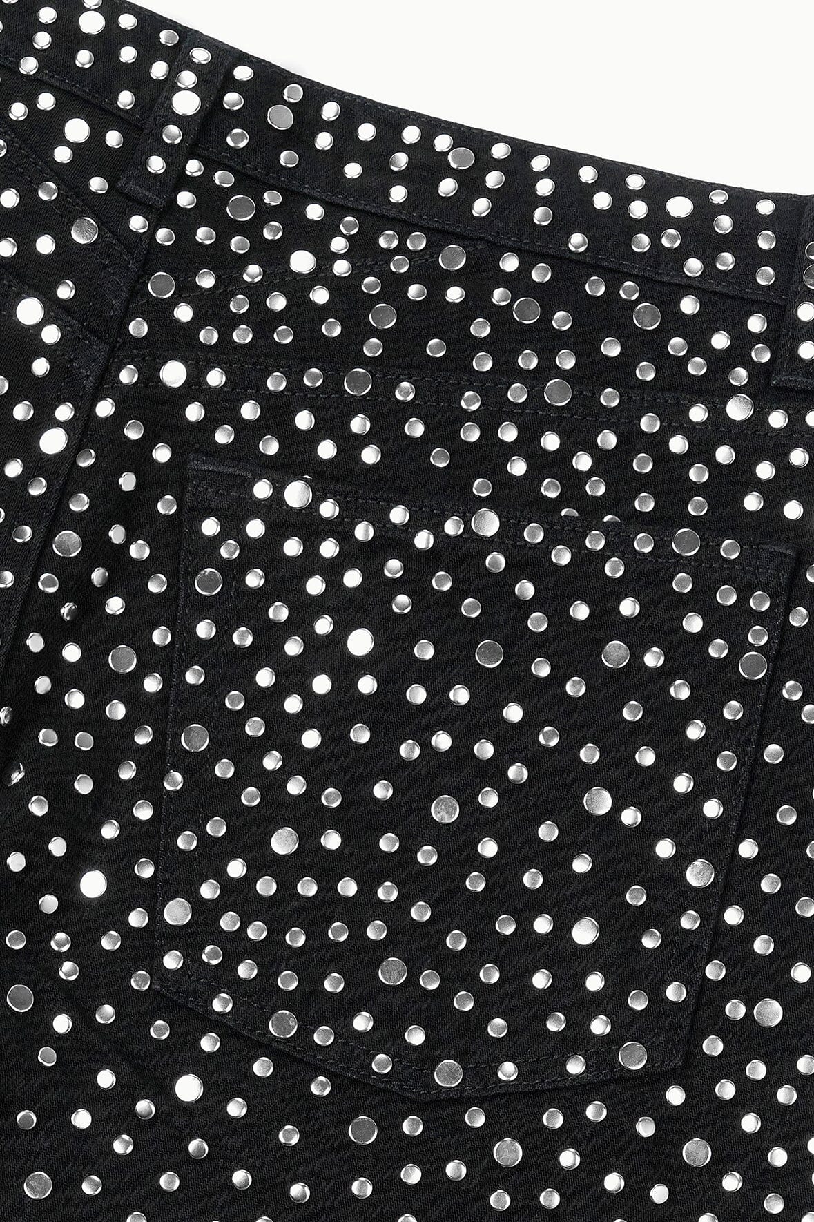 GUS STUDDED RELAXED JEAN | BLACK