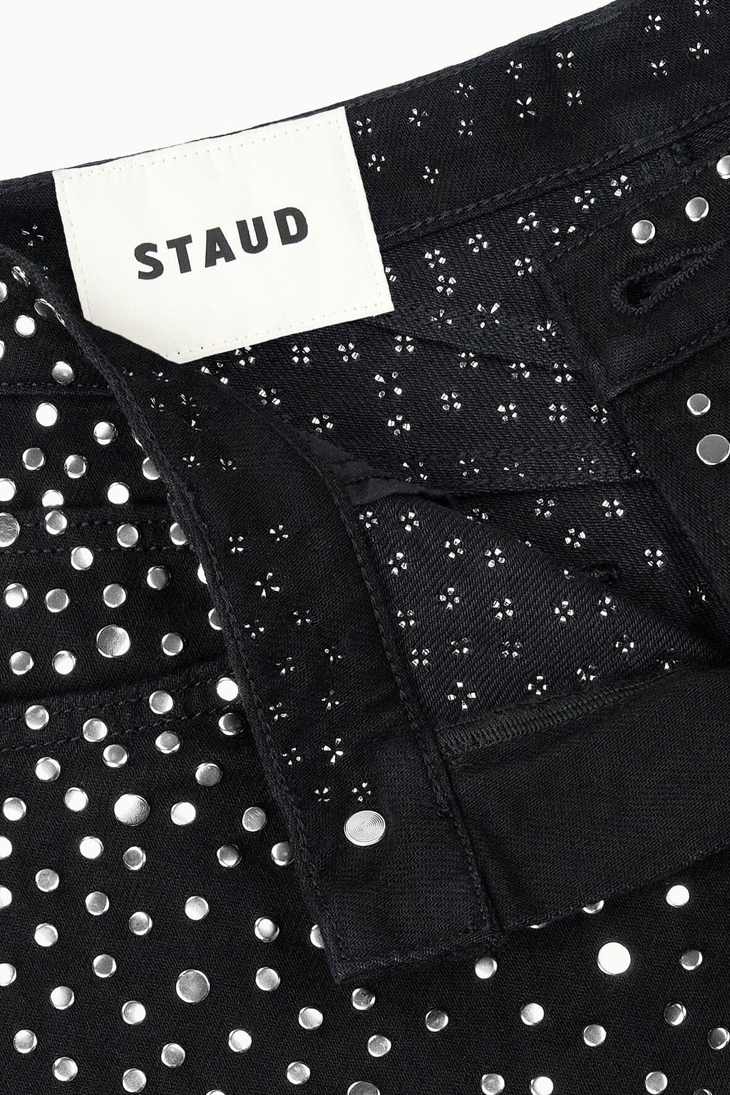 GUS STUDDED RELAXED JEAN | BLACK