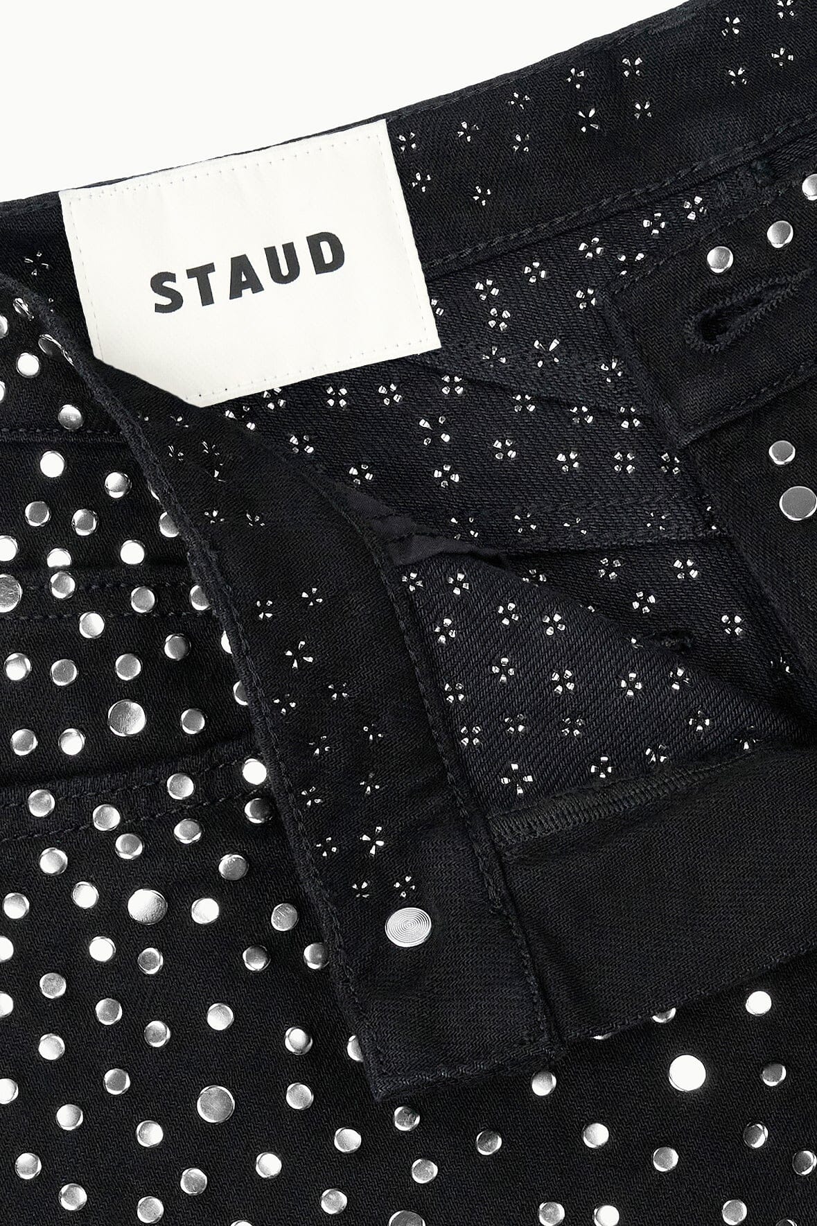GUS STUDDED RELAXED JEAN | BLACK