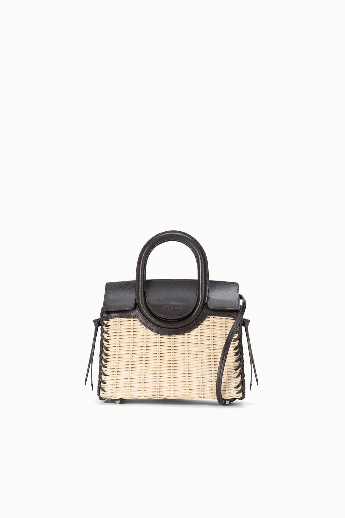 MAUDE MINI WICKER CARRYALL | NATURAL ESPRESSO