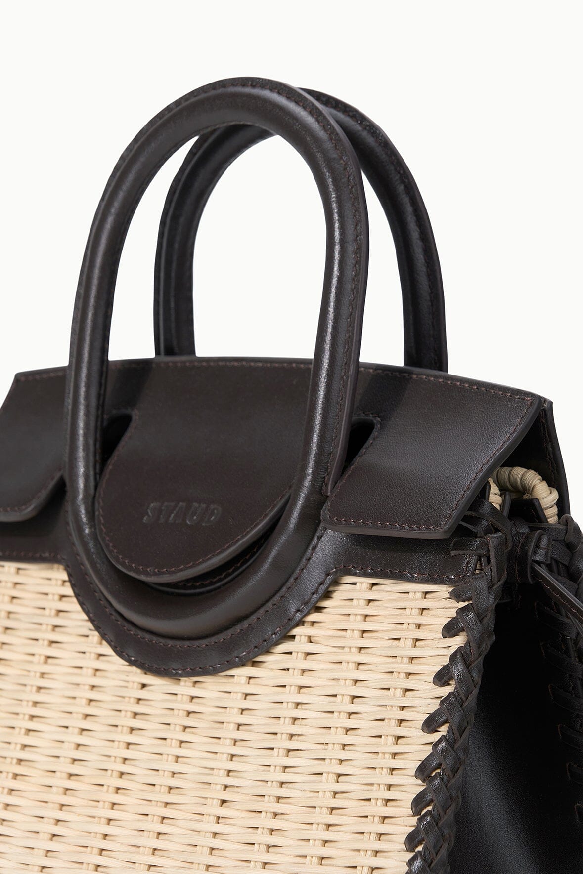 MAUDE MINI WICKER CARRYALL | NATURAL ESPRESSO