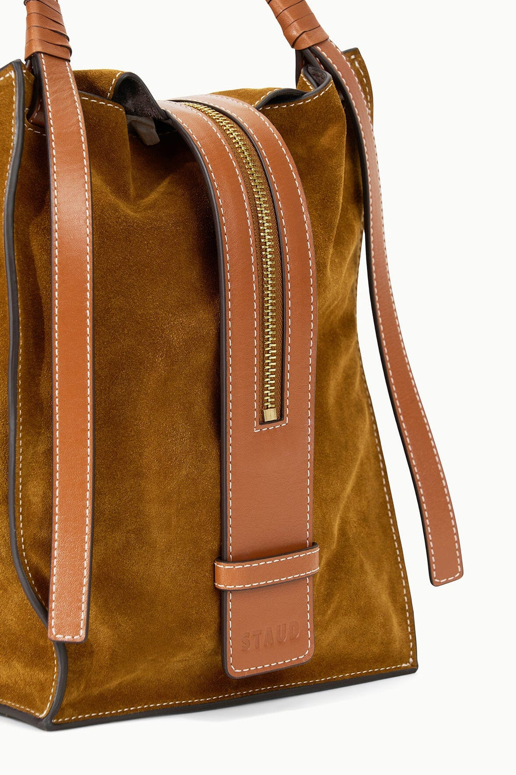 LARGE HAROLD BAG | TAN SUEDE