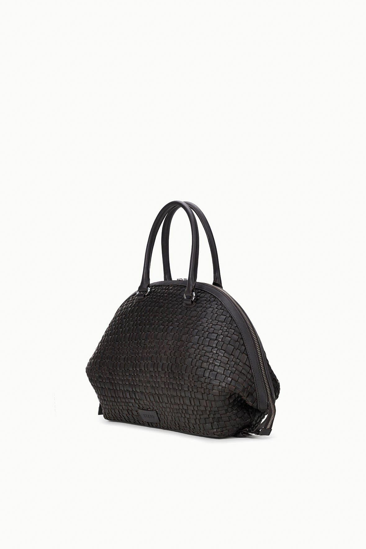 HESTER SATCHEL | ESPRESSO WOVEN LEATHER