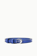SLIM MOON BUCKLE BELT - 13MM | COBALT
