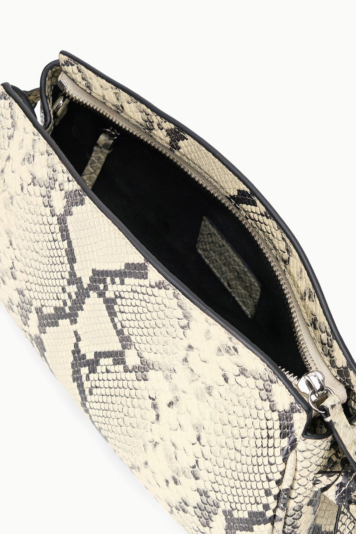 MAUDE CONVERTIBLE CLUTCH | WHITE SNAKE