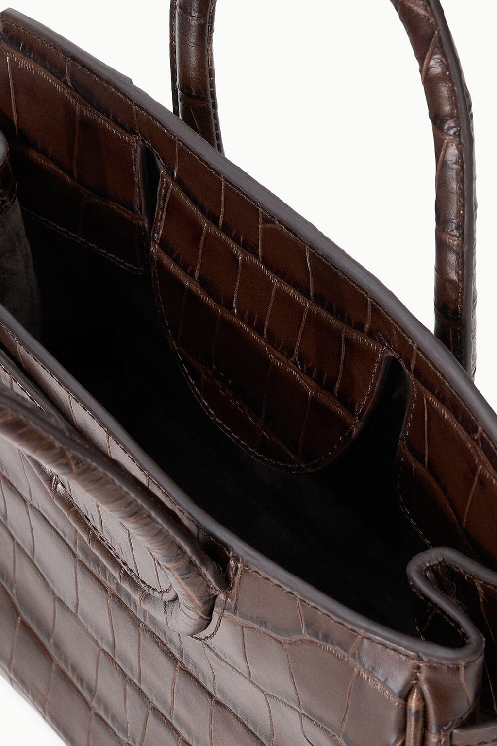 MAUDE MINI CARRYALL | ESPRESSO CROCO