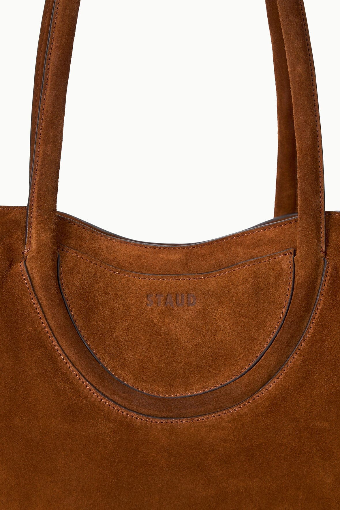 MAUDE TOTE BAG | TABAC SUEDE