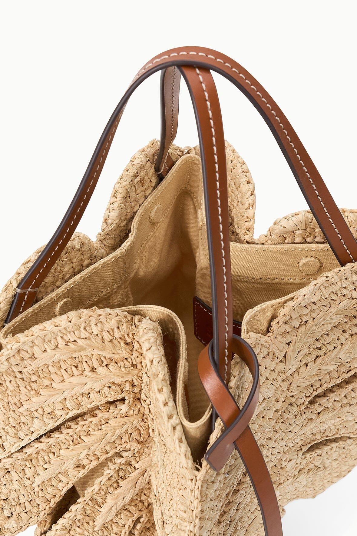 PALM RAFFIA BAG | NATURAL TAN