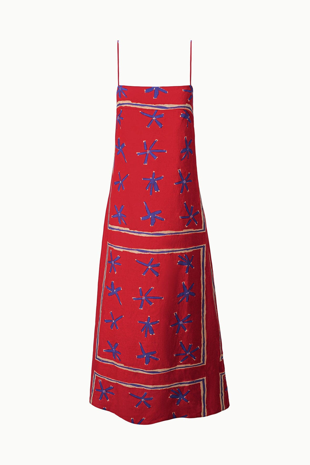LAURA LINEN DRESS | PAINTED FOULARD