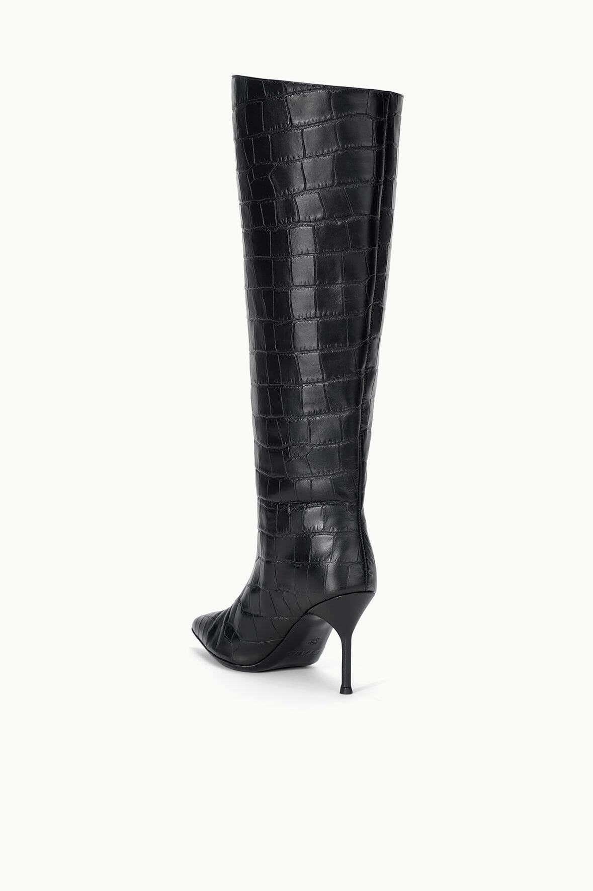 SEBASTIAN HIGH HEEL BOOT | BLACK CROCO