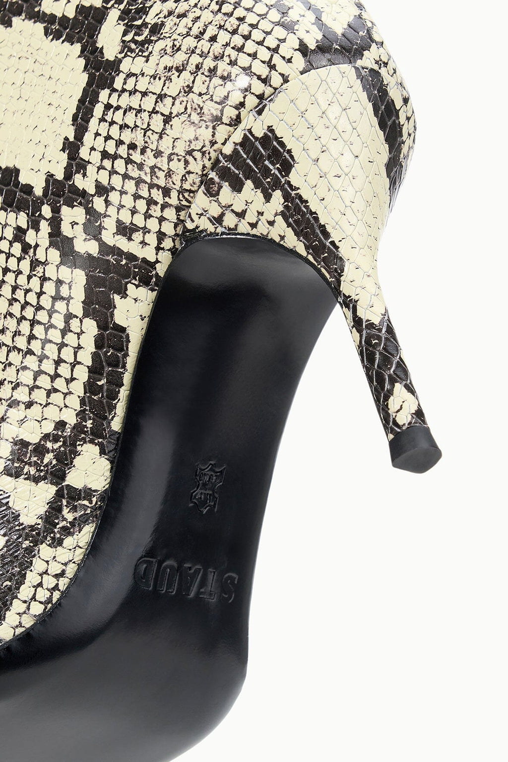 SEBASTIAN HIGH HEEL BOOT | WHITE SNAKE