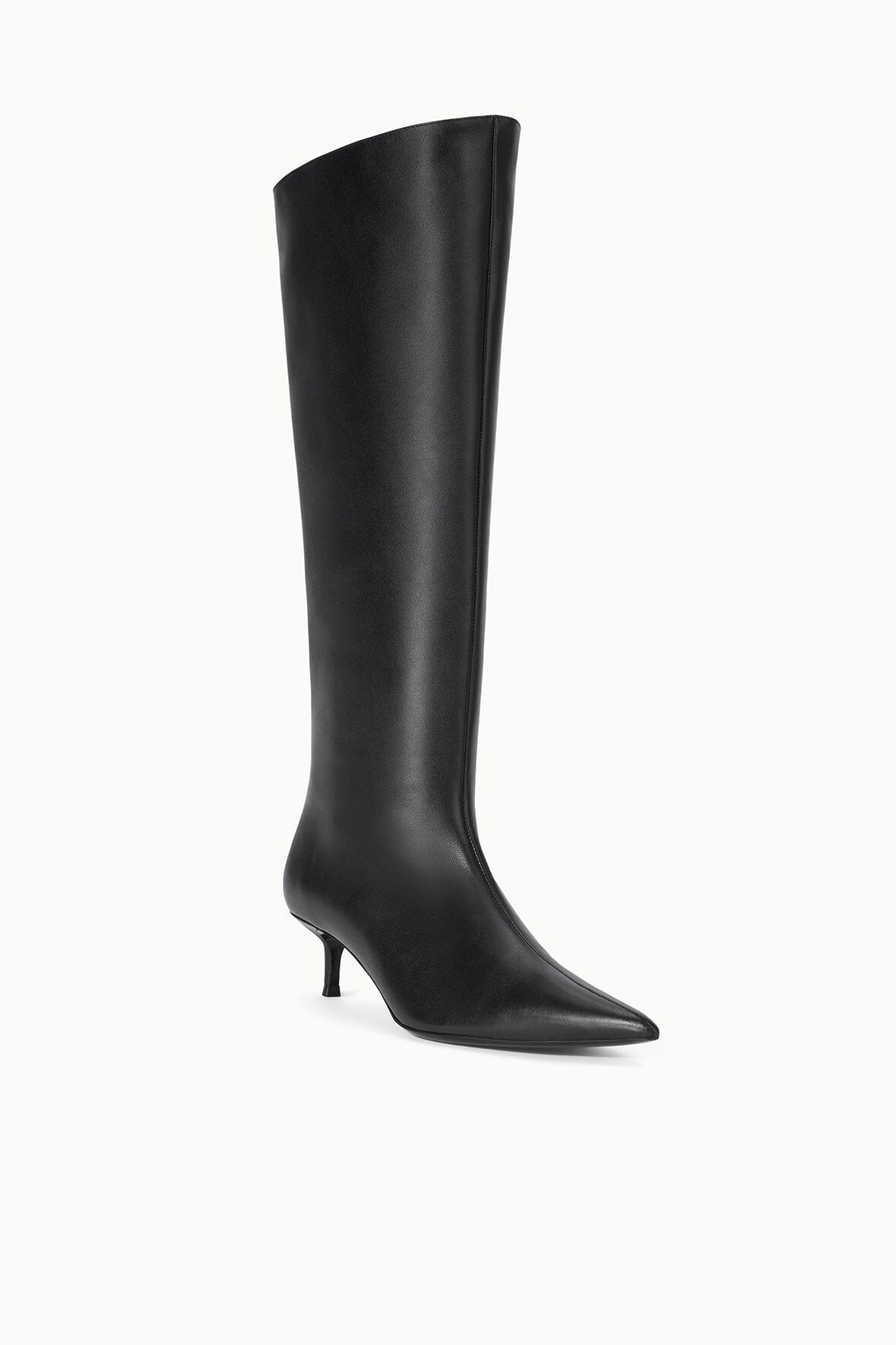 SEBASTIAN KITTEN HEEL BOOT | BLACK