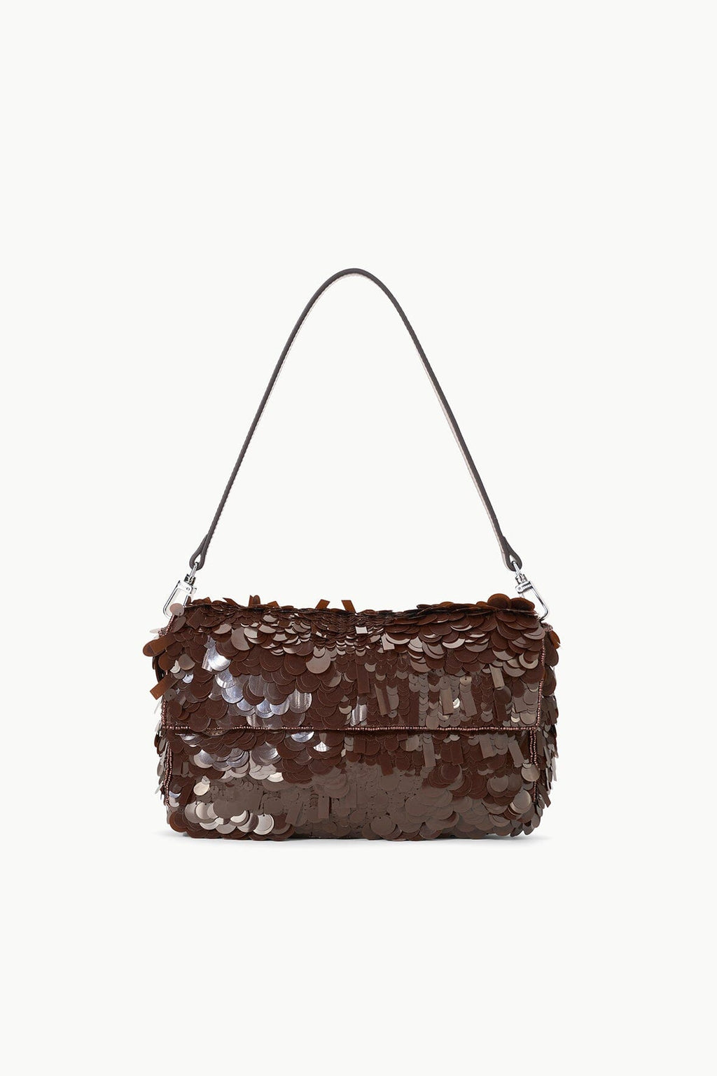 TIMMY SHOULDER BAG | CACAO SEQUINS