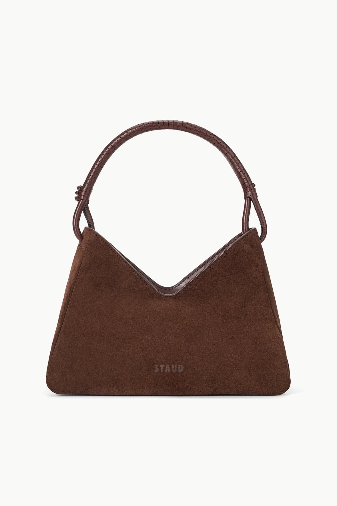 VALERIE SHOULDER BAG | MAHOGANY SUEDE