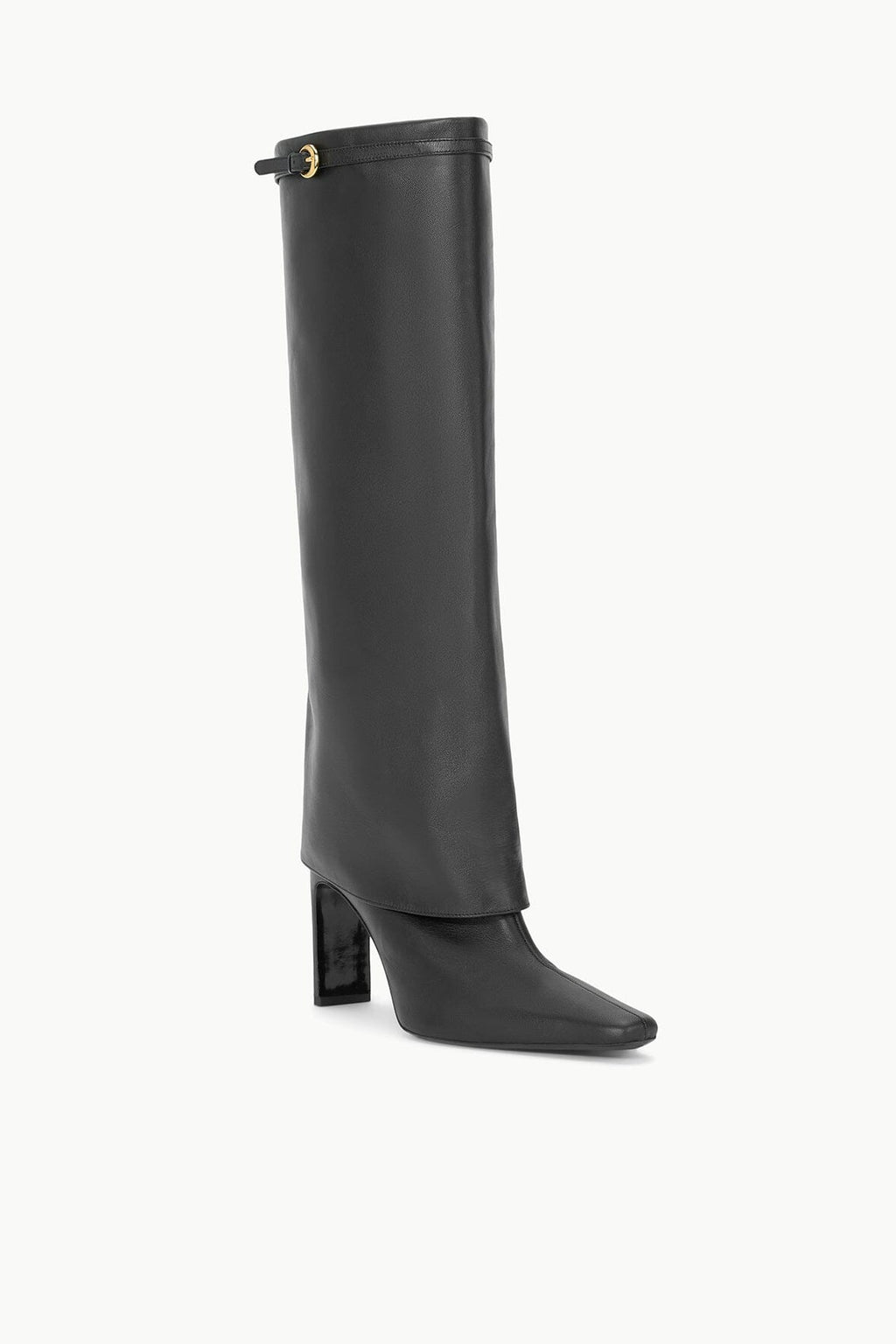 WALLY FOLDOVER HIGH HEEL BOOT | BLACK