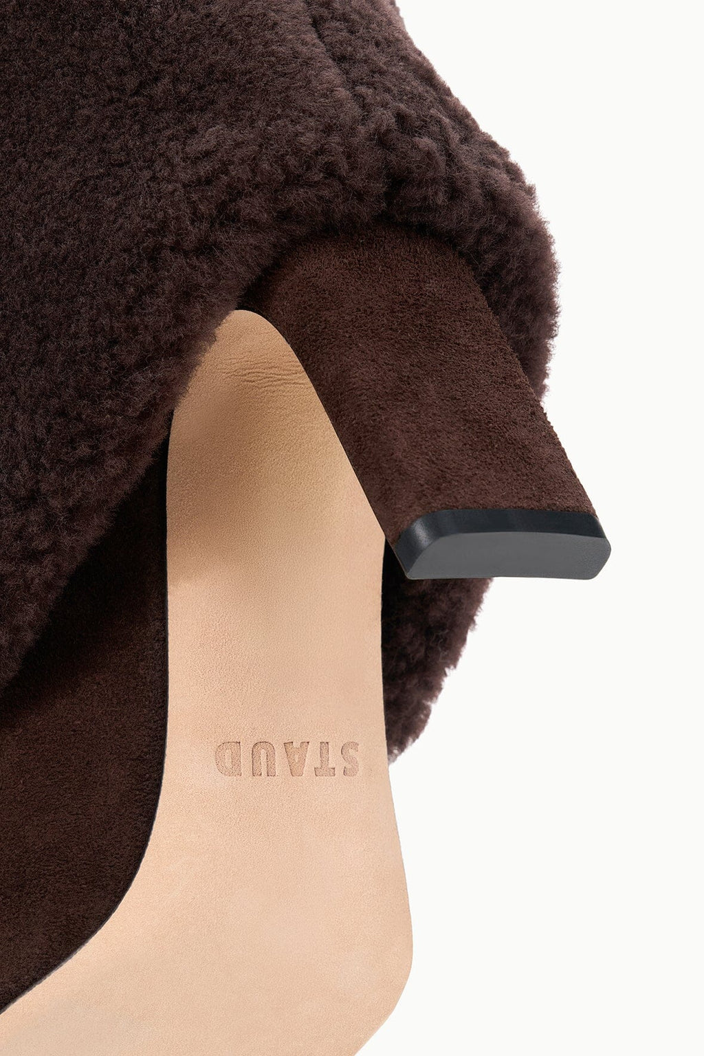 WALLY FOLDOVER HIGH HEEL BOOT | ESPRESSO SHEARLING