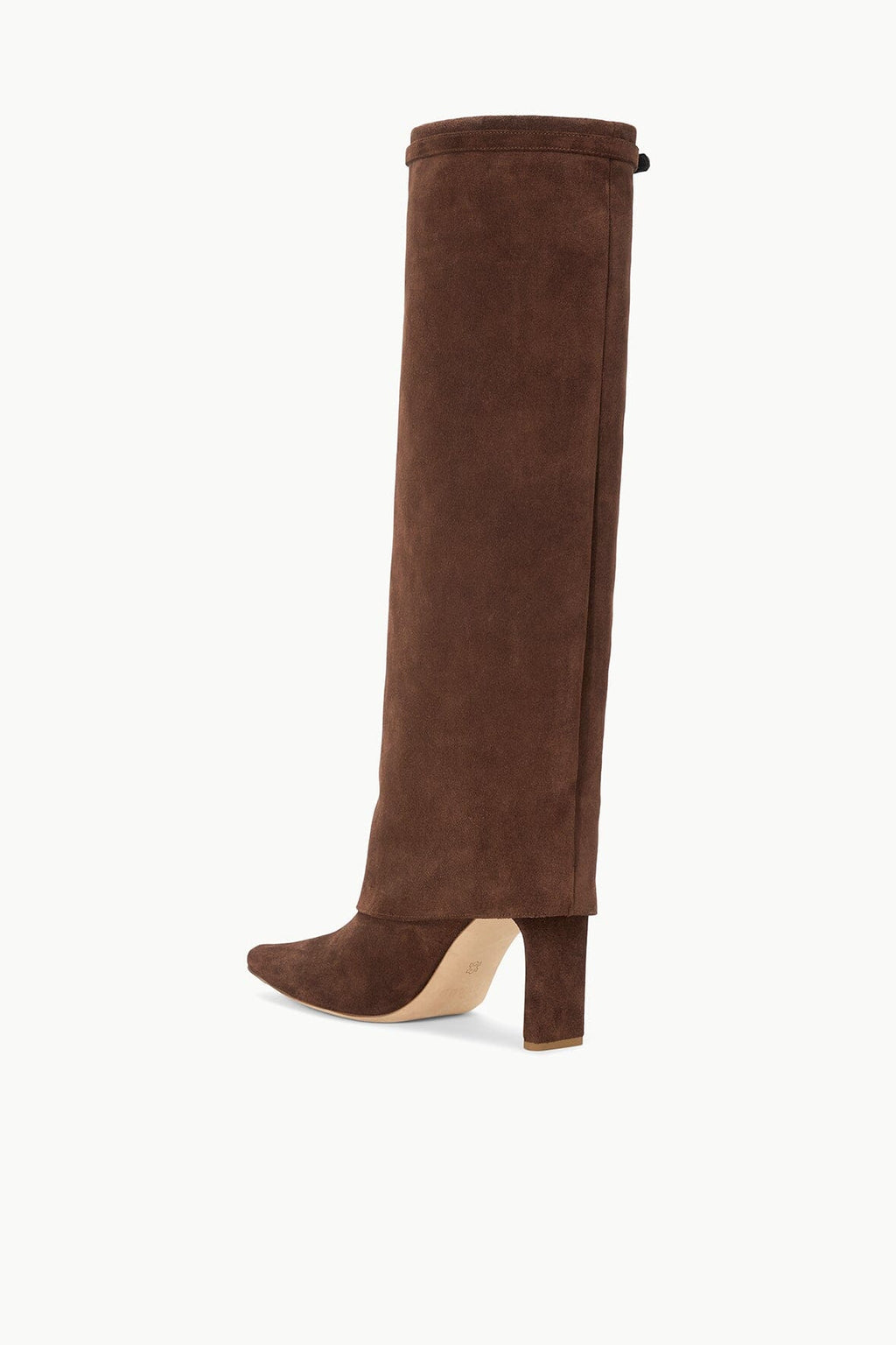 WALLY FOLDOVER HIGH HEEL BOOT | MAHOGANY SUEDE