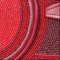 PESCE BEADED CLUTCH | RED MULTI