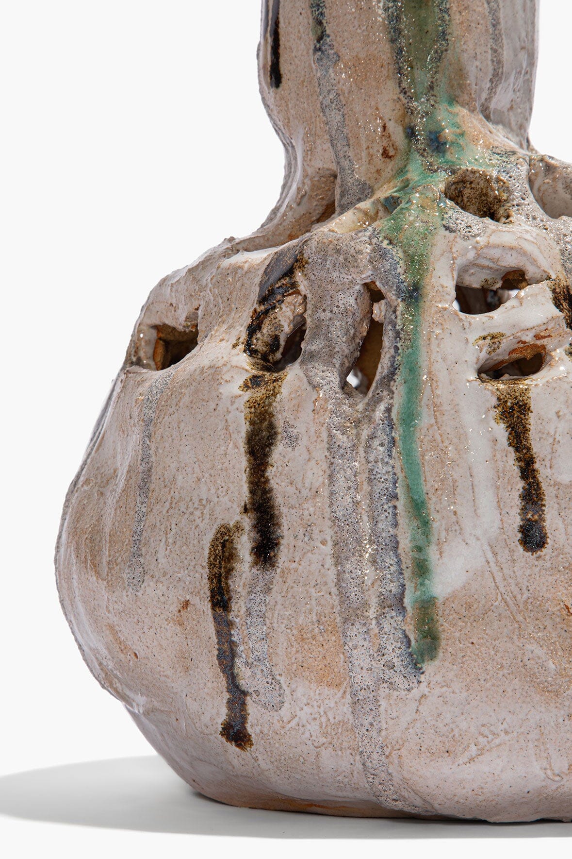 LOTUS VASE | GREY MULTI GLAZE