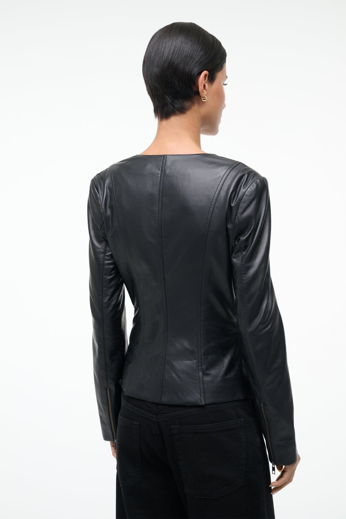 WELLS LEATHER JACKET | BLACK